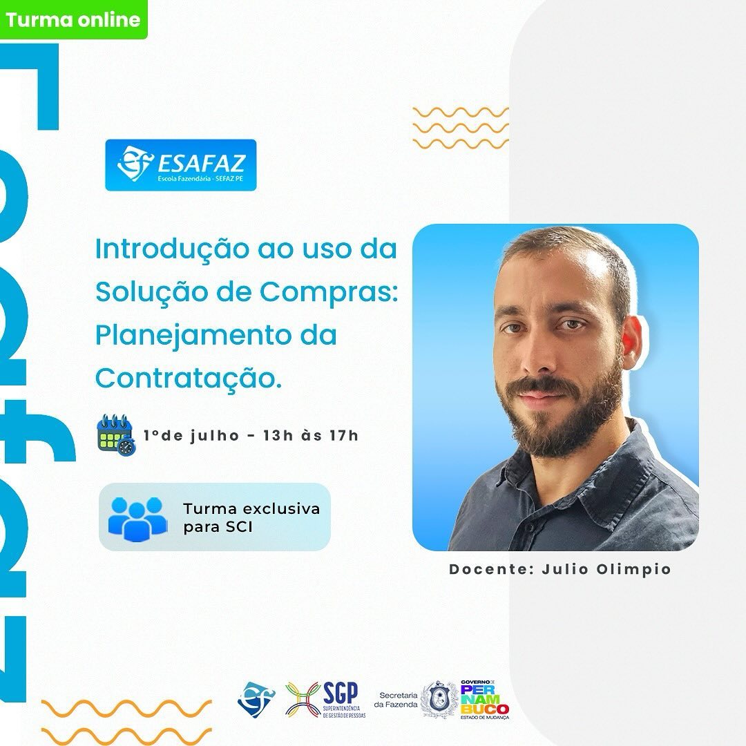 Palestra: Introdução ao uso da Solução de Compras